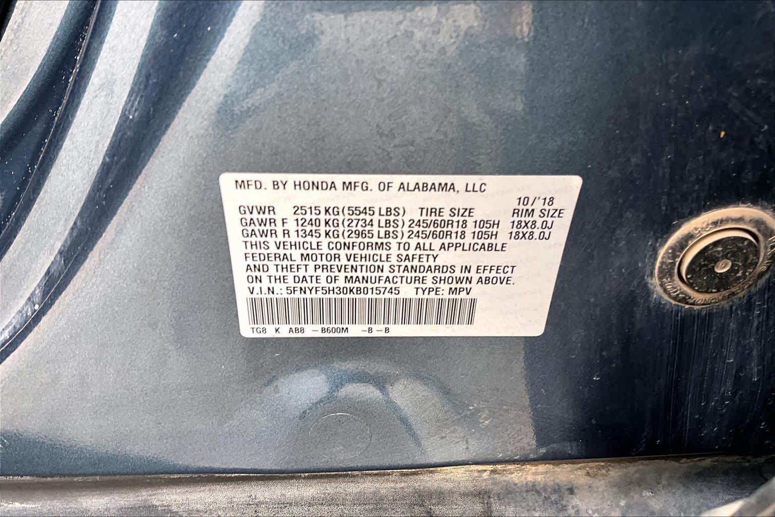 Used 2019 Honda Pilot EX image 34