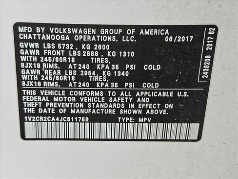 Used 2018 Volkswagen Atlas SE image 22