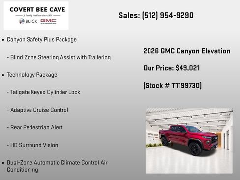 New 2026 GMC Canyon Elevation w/ Convenience Package AWD/4WD image 31