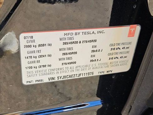 Used 2018 Tesla Model X 75D image 27