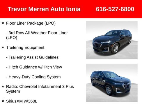 Used 2023 Chevrolet Traverse LT w/ LPO, Floor Liner Package image 25