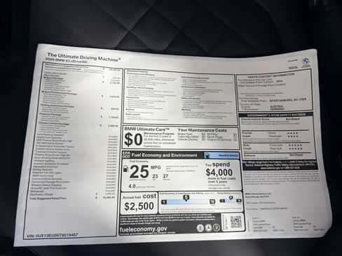 New 2026 BMW X5 sDrive40i w/ M Sport Package RWD image 23