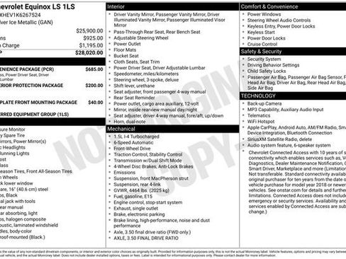 Used 2019 Chevrolet Equinox LS w/ LS Convenience Package FWD image 1