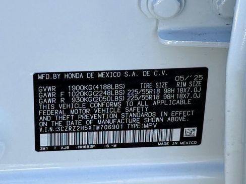 Certified 2026 Honda HR-V Sport image 34