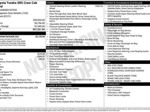 Used 2024 Toyota Tundra SR5 w/ SR5 Premium Package AWD/4WD image 39