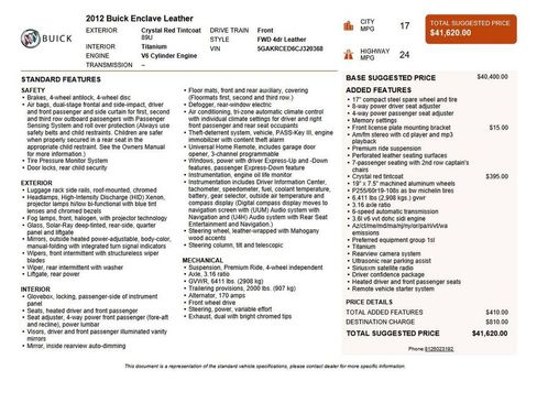 Used 2012 Buick Enclave Leather image 34