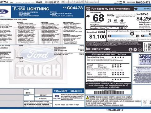 Used 2024 Ford F150 Lightning XLT AWD/4WD image 5