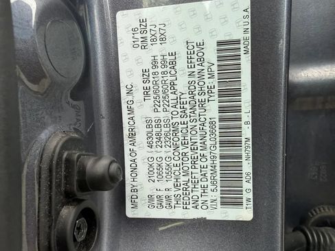 Used 2016 Honda CR-V Touring image 27