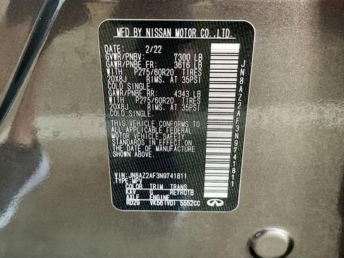 Used 2022 INFINITI QX80 Luxe image 35