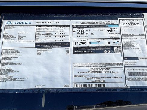 New 2026 Hyundai Tucson SEL image 13