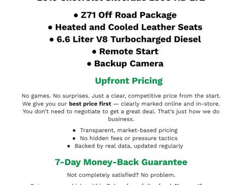 Used 2019 Chevrolet Silverado 2500 LTZ w/ Duramax Plus Package AWD/4WD image 2
