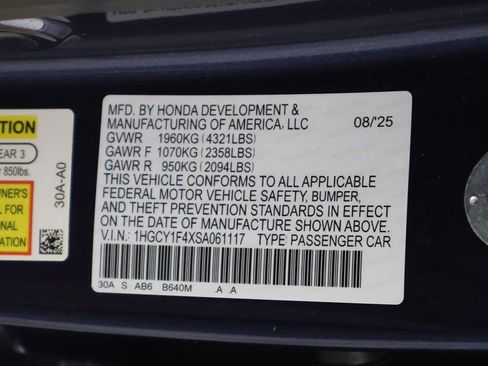 Certified 2025 Honda Accord SE image 52