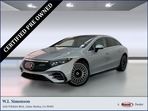 Certified 2023 Mercedes-Benz EQS 450+ 4MATIC Sedan w/ AMG Line Exterior Package image 1