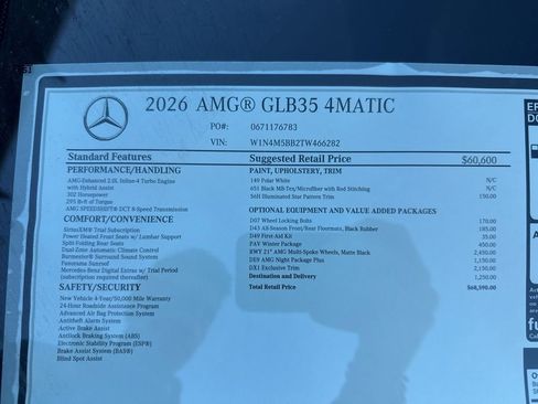 New 2026 Mercedes-Benz GLB 35 AMG 4MATIC image 14