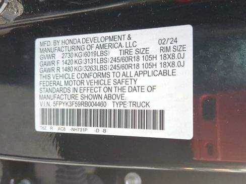 Certified 2024 Honda Ridgeline RTL image 37