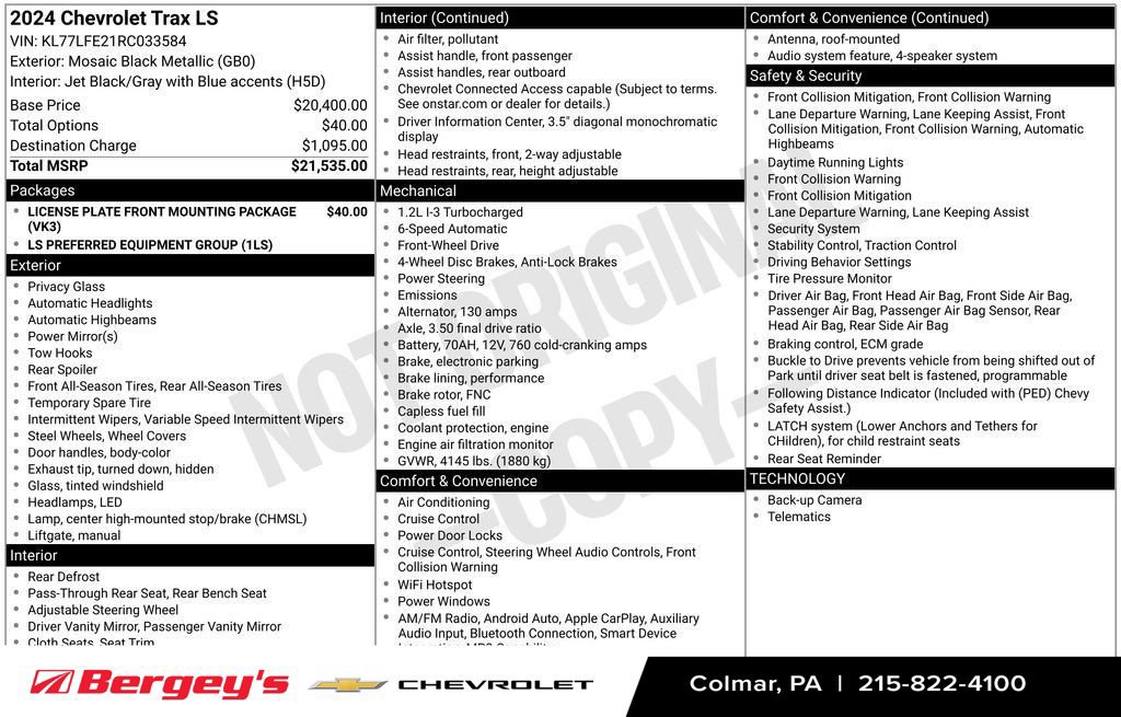 Certified 2024 Chevrolet Trax LS FWD image 34