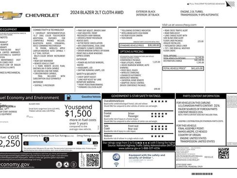 Used 2024 Chevrolet Blazer LT w/ Convenience Package AWD/4WD image 10