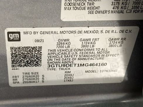 Used 2021 GMC Sierra 1500 SLT AWD/4WD image 22