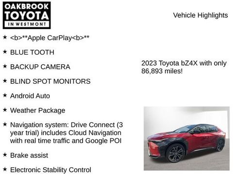 Used 2023 Toyota bZ4X AWD w/ Weather Package image 8