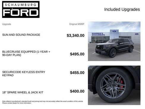 New 2026 Ford Explorer ST w/ Sun And Sound Package AWD/4WD image 4