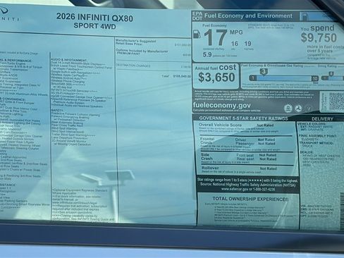 New 2026 INFINITI QX80 4WD image 13