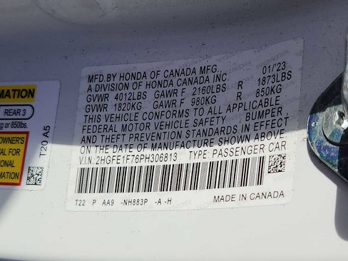 Certified 2023 Honda Civic EX image 27