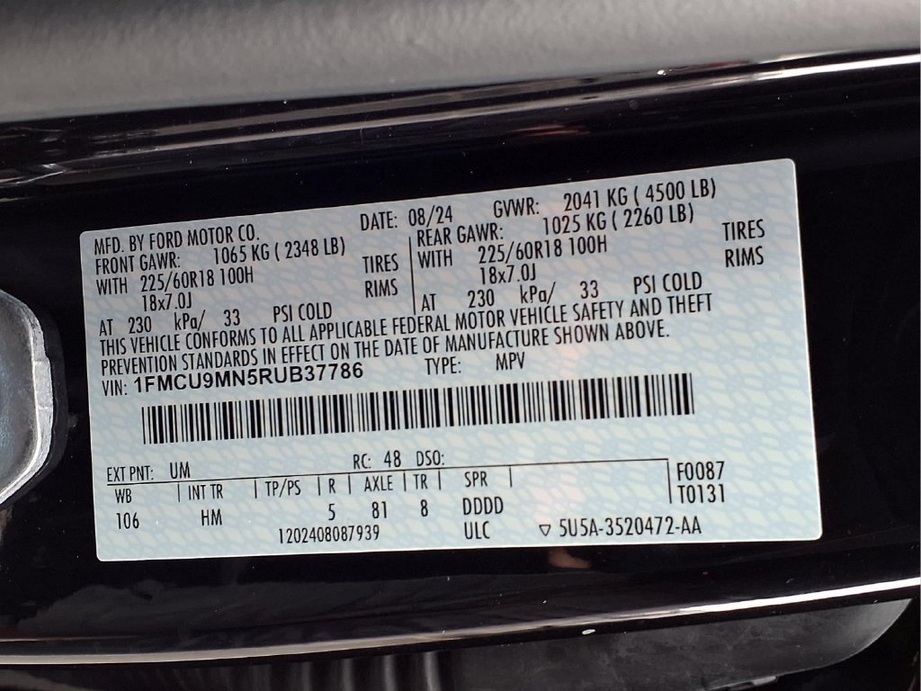 Used 2024 Ford Escape ST-Line w/ Tech Pack #1 AWD/4WD image 23