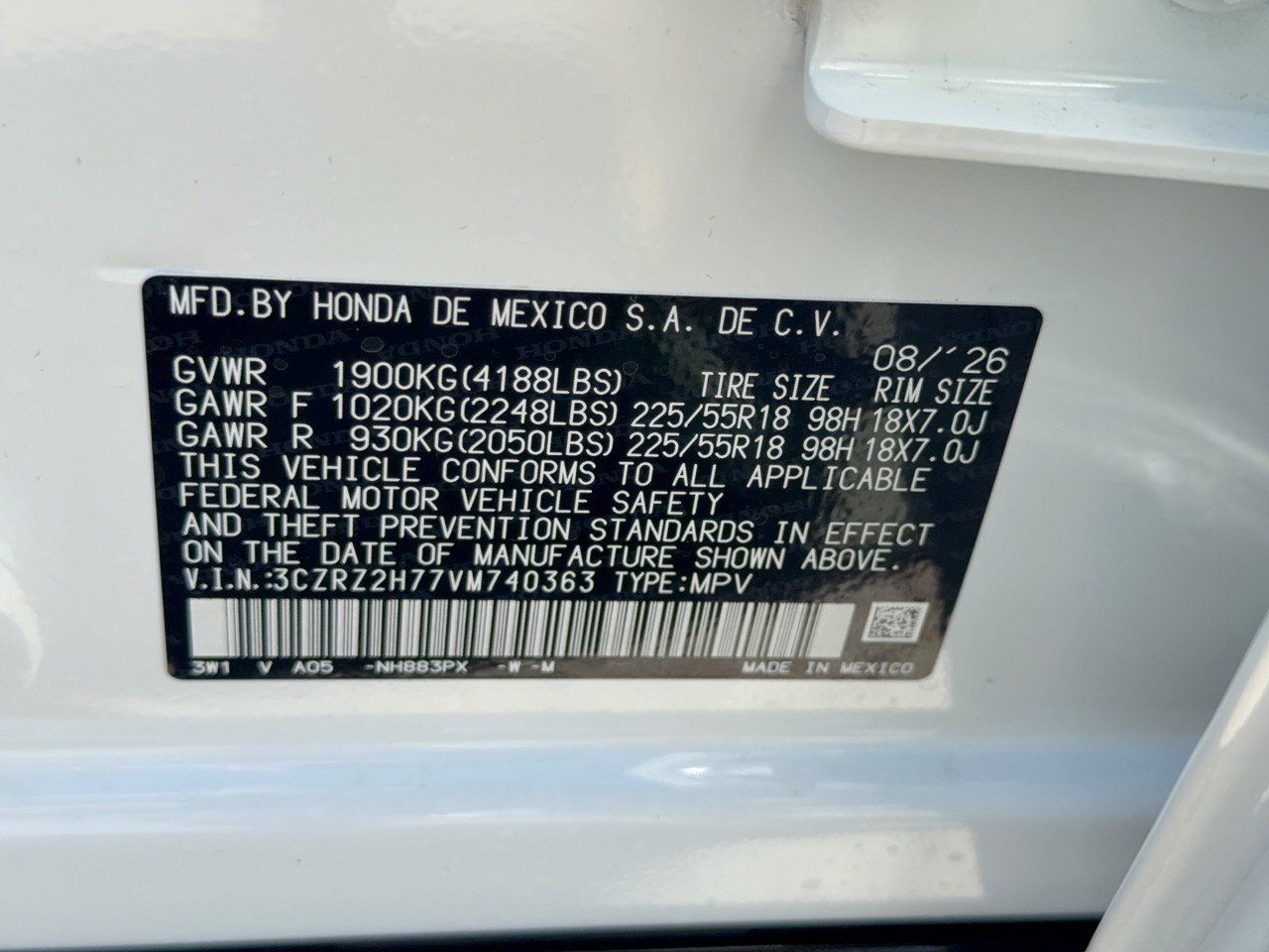 New 2027 Honda HR-V EX-L image 31