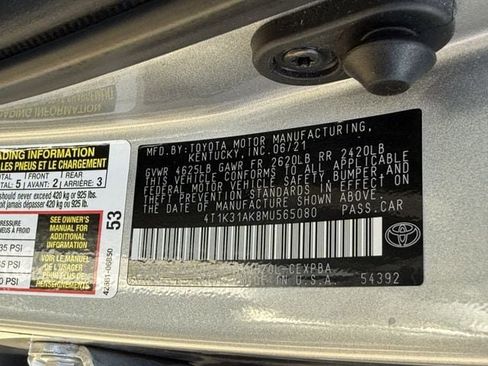 Used 2021 Toyota Camry XSE w/ Cold Weather Package FWD image 35