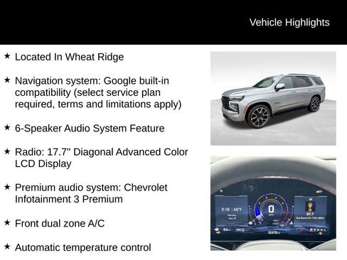 Certified 2025 Chevrolet Tahoe RST w/ RST Capability Package AWD/4WD image 9