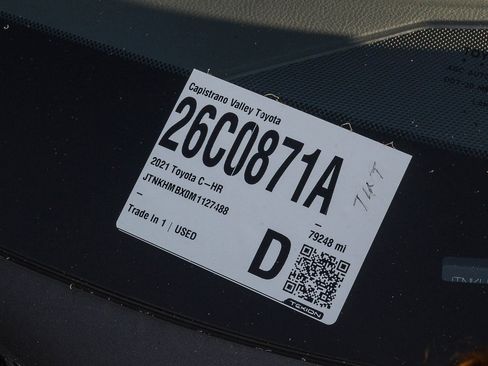 Certified 2021 Toyota C-HR Nightshade image 28