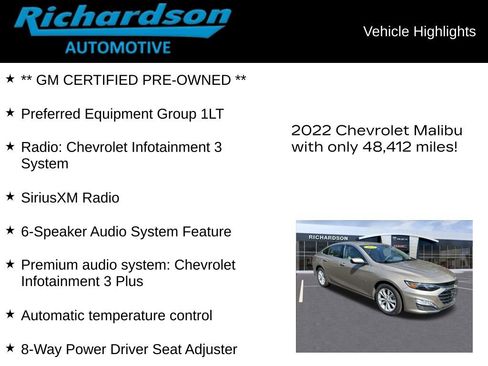 Certified 2022 Chevrolet Malibu LT image 11