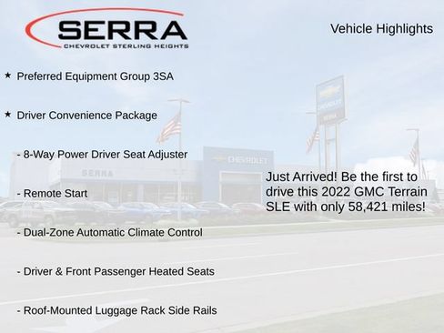 Used 2022 GMC Terrain SLE w/ Driver Convenience Package FWD image 3