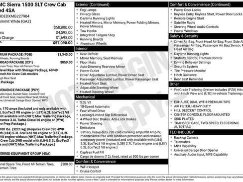 Used 2021 GMC Sierra 1500 SLT w/ SLT Premium Package AWD/4WD image 10