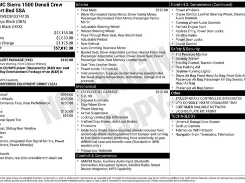 Used 2015 GMC Sierra 1500 Denali w/ Driver Alert Package AWD/4WD image 3