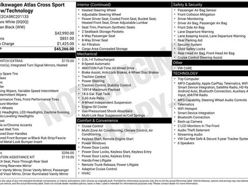Certified 2024 Volkswagen Atlas Cross Sport SE AWD/4WD image 16