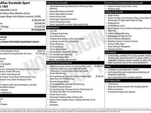 Certified 2023 Cadillac Escalade Sport Platinum image 22