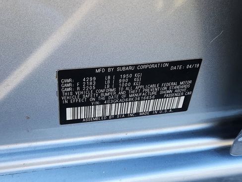 Used 2019 Subaru Impreza 2.0i Premium w/ Eyesight & BSD/Rcta & SRF image 15