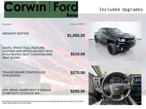 Used 2018 Chevrolet Silverado 1500 LTZ Z71 w/ Midnight Edition image 3