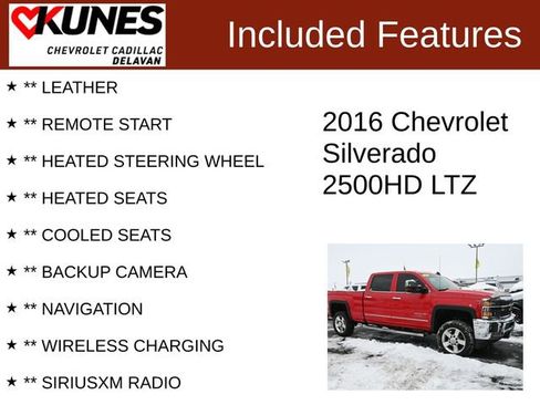 Used 2016 Chevrolet Silverado 2500 LTZ w/ LTZ Plus Package image 3