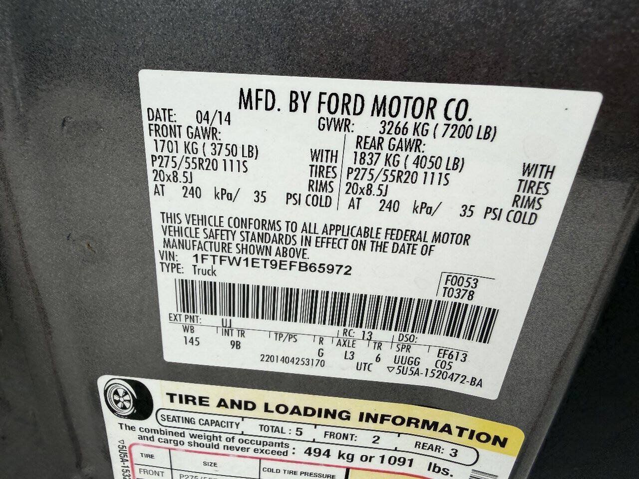 Used 2014 Ford F150 Platinum AWD/4WD image 9