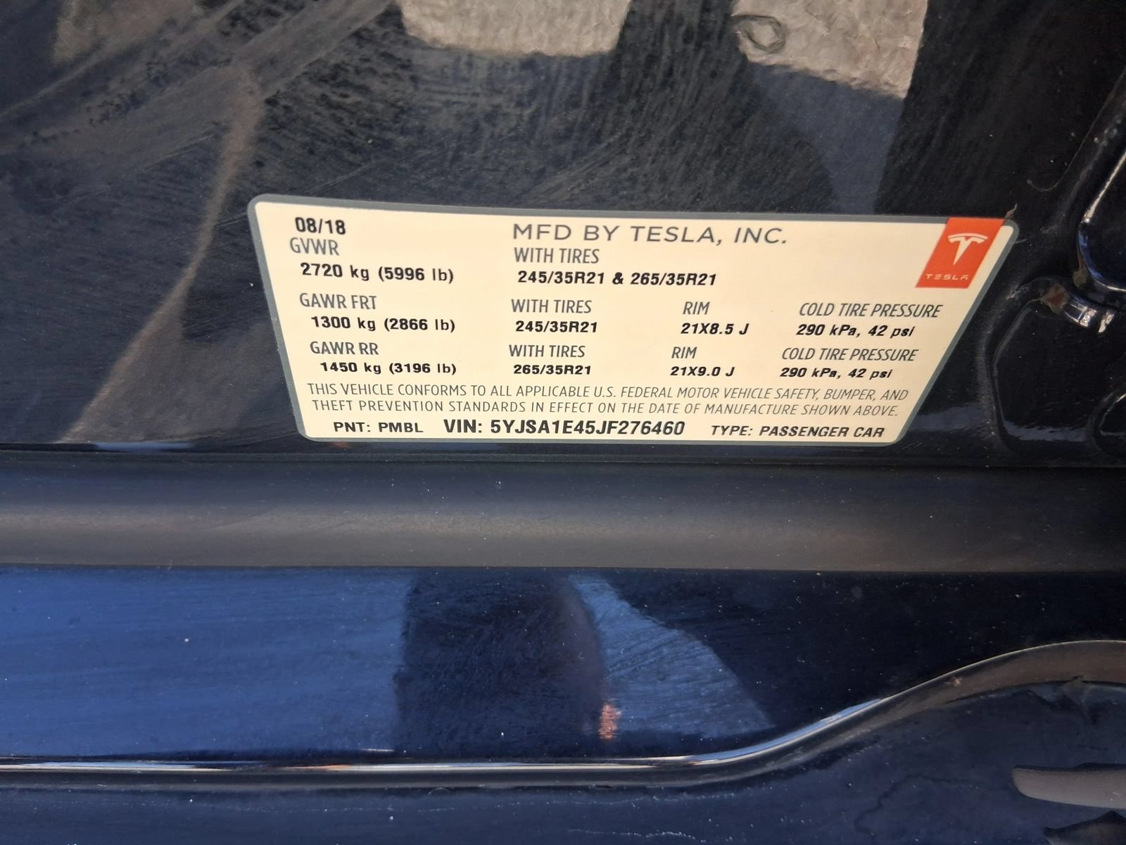 Used 2018 Tesla Model S P100D AWD/4WD image 11