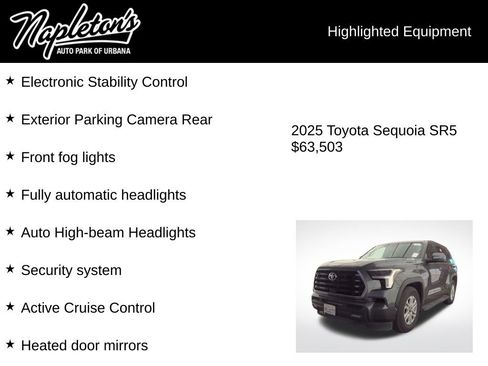 Used 2025 Toyota Sequoia SR5 image 6