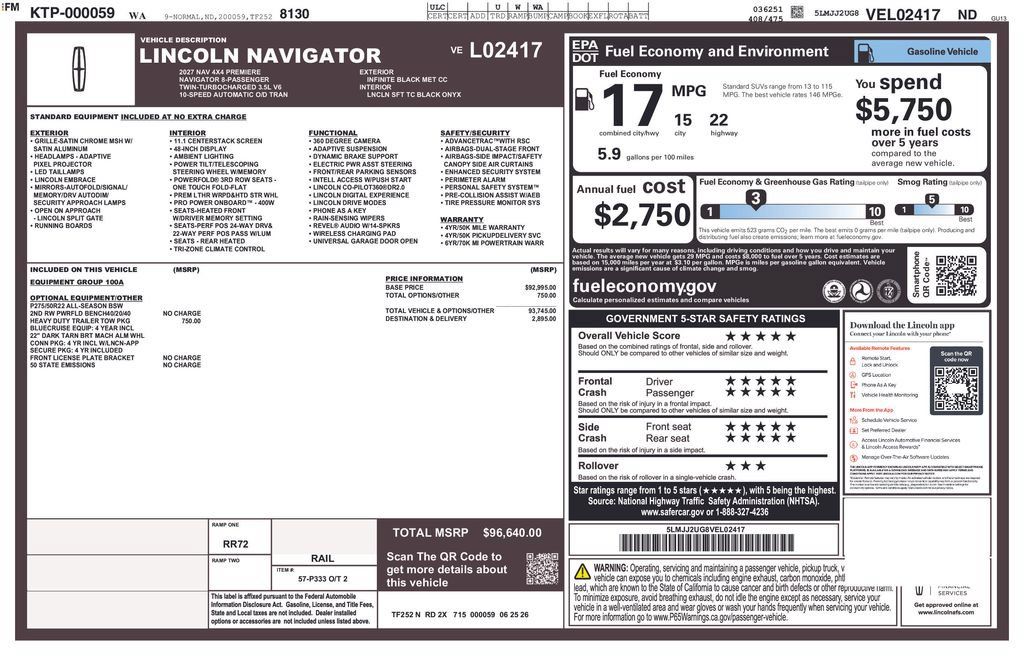 New 2027 Lincoln Navigator Premiere AWD/4WD image 42