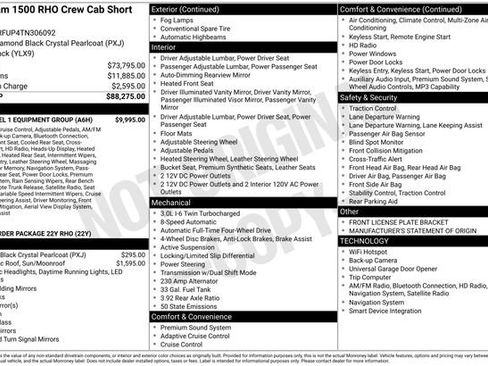 New 2026 RAM 1500 RHO w/ RHO Level 1 Equipment Group image 31