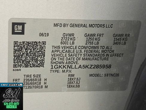 Used 2019 GMC Acadia SLE FWD image 24