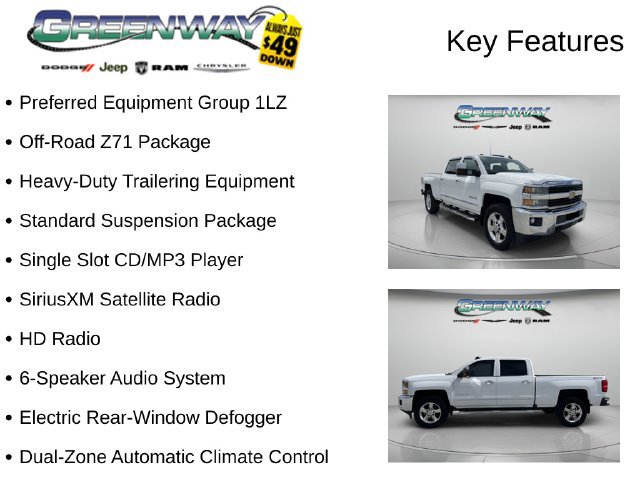 Used 2016 Chevrolet Silverado 2500 LTZ w/ Z71 Package, Off-Road AWD/4WD image 2