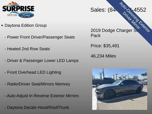 Used 2019 Dodge Charger Scat Pack w/ Daytona Edition Group RWD image 14