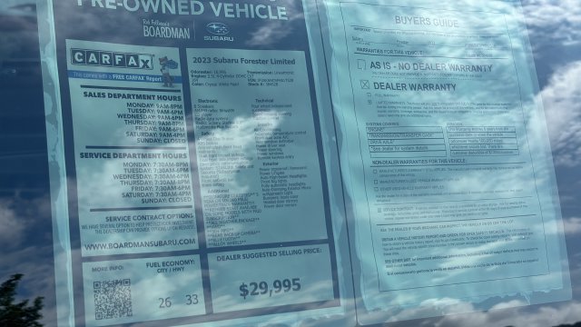 Used 2023 Subaru Forester Limited AWD/4WD image 27