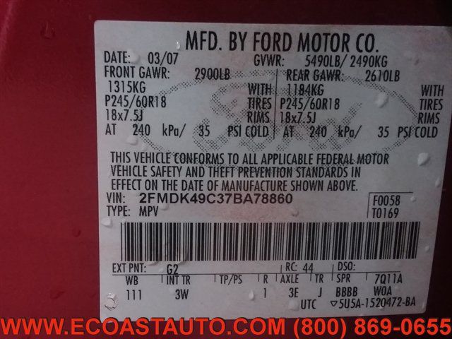 Used 2007 Ford Edge SEL Plus AWD/4WD image 16